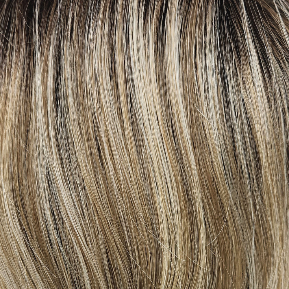 RH1488RT8 - Dark Blonde with Lightest Blonde Highlights & Golden Brown Roots