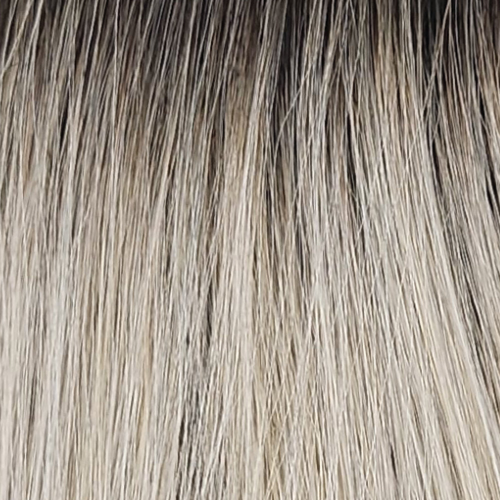 SILVERSUNRT8 - Iced Blonde Dusted with Soft Sand & Golden Brown Roots