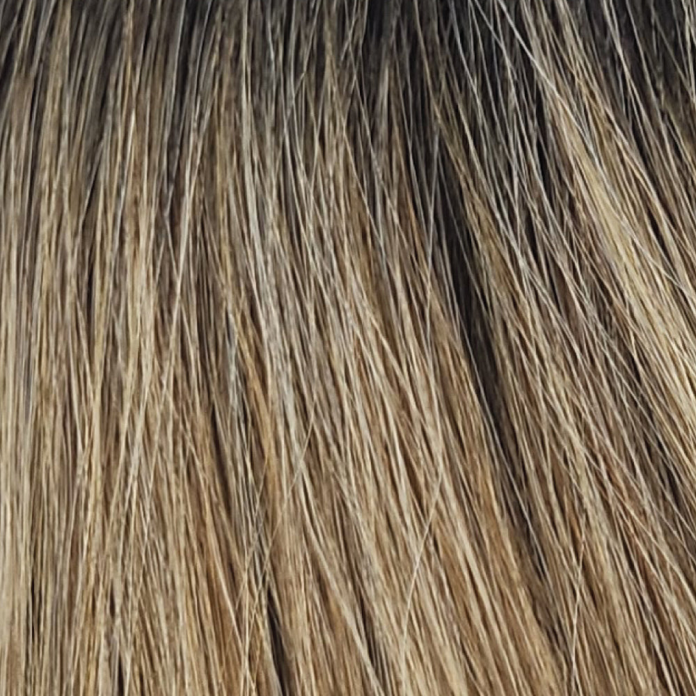 RH12/26RT4 - Light Brown with Chunky Golden Blonde Highlights & Dark Brown Roots