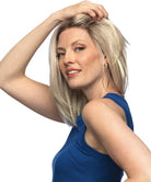 Monofilament with Lace Front Synthetic Wig Fallon by Estetica Designs shown in Sunlit Blonde