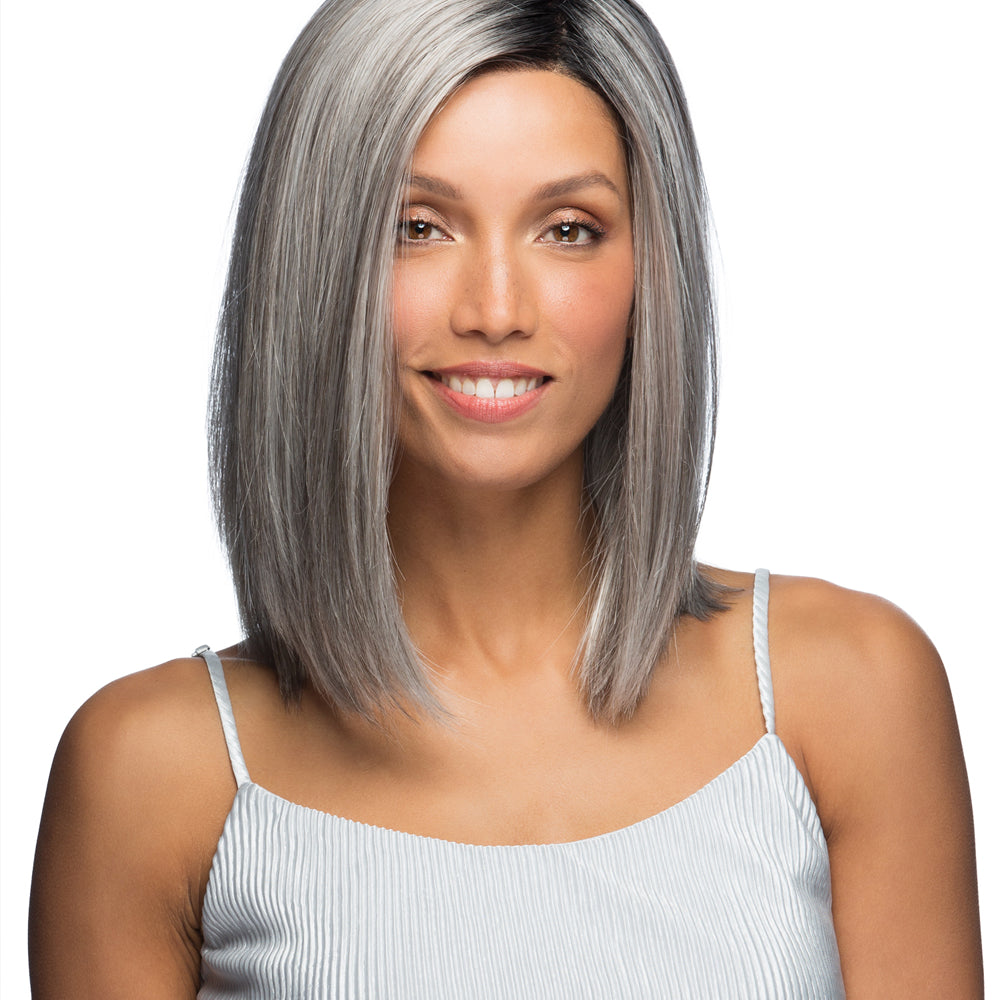 Monofilament with Lace Front Synthetic Wig Sutton by Estetica Designs shown in CHROMERT1B