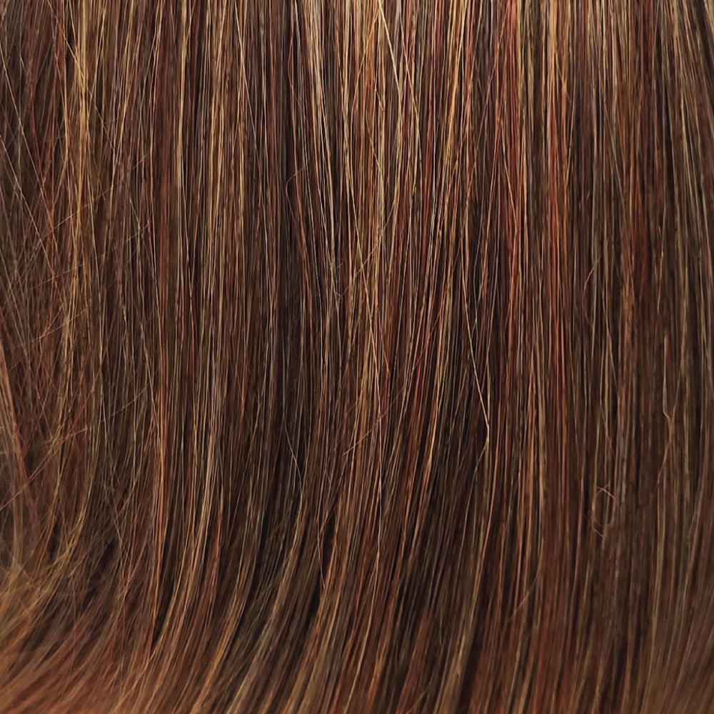 Synthetic Wig Red Color Swatch Copper Sunset by Estetica Designs