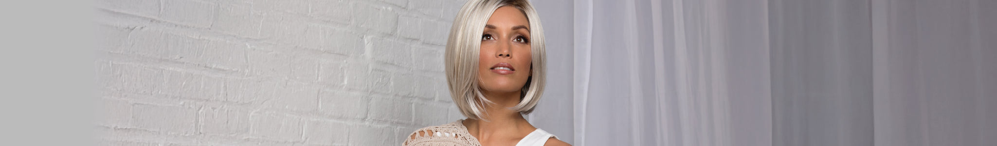 Jamison wig style shown in the color Sunlit Blonde