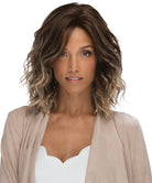 Front Lace Line Synthetic Wig Avalon by Estetica Designs shown in Iced Mocha