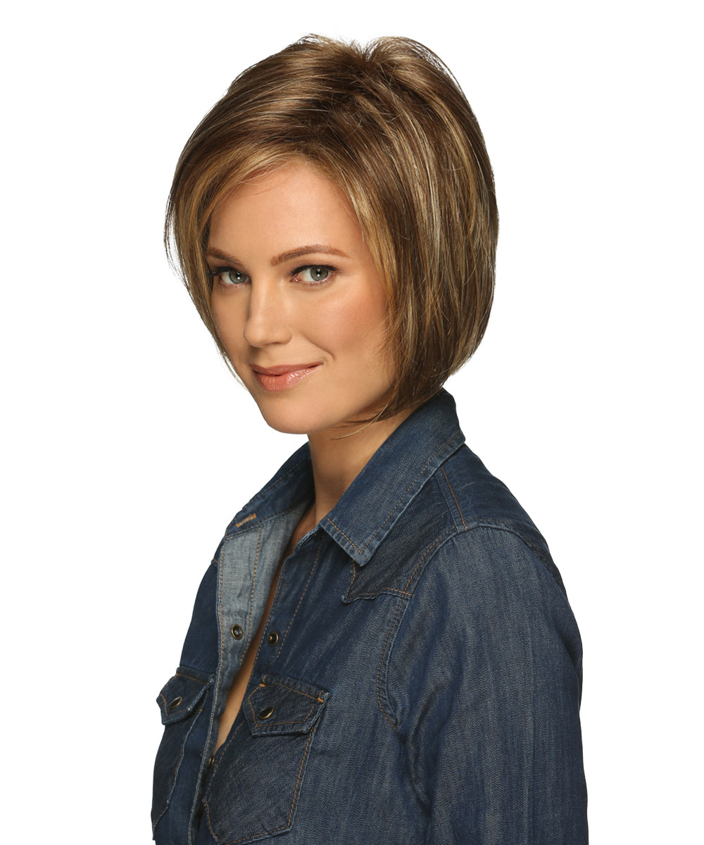 Front Lace Line Synthetic Wig Deena by Estetica Designs shown in R8/26H