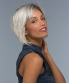 Front Lace Line Synthetic Wig Deena by Estetica Designs shown in SILVERSUNRT8