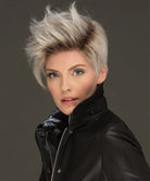 Front Lace Line with Lace Part Synthetic Wig Deena by Estetica Designs shown in SILVERSUNRT8