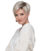 Front Lace Line with Lace Part Synthetic Wig Deena by Estetica Designs shown in Sunlit Blonde