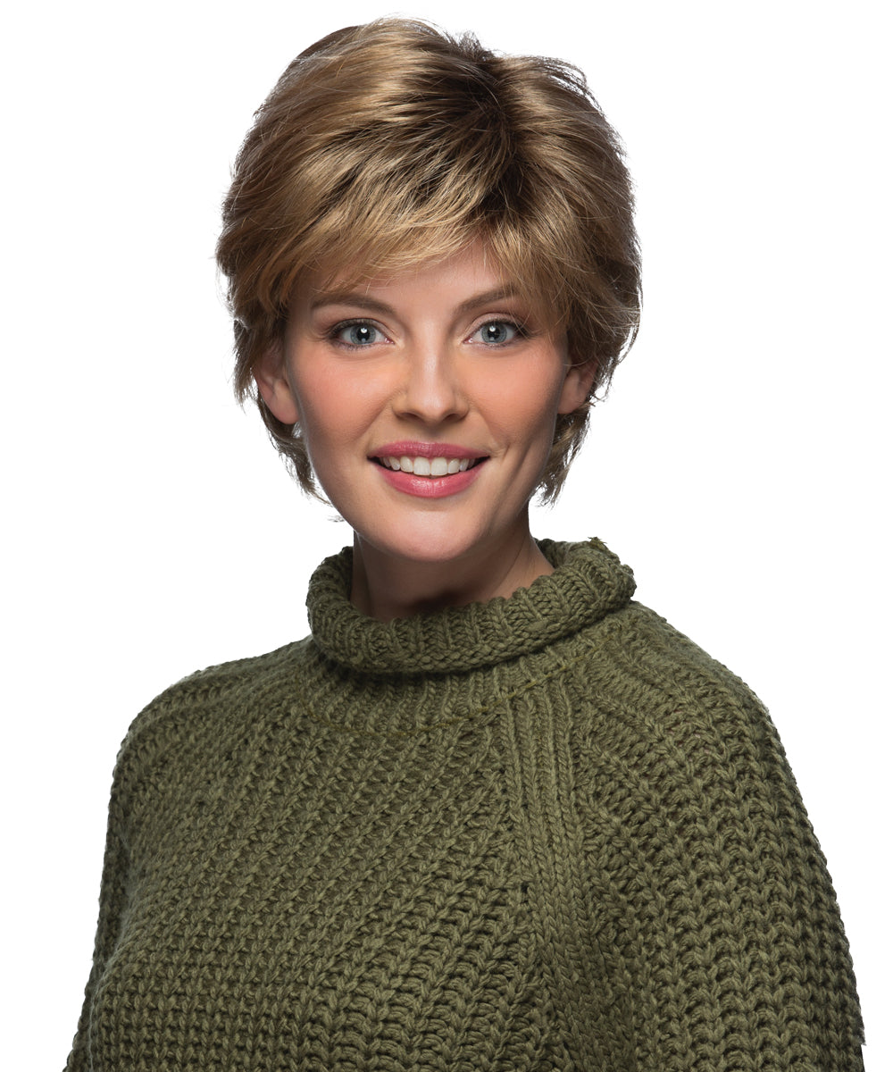 Pure Stretch Cap Synthetic Wig Mandy  by Estetica Designs shown in R24/18BTRT8