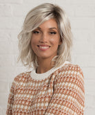 Front Lace Line Synthetic Wig Mellow by Estetica Designs shown in Sunlit Blonde