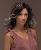 Front Lace Line Synthetic Wig Orchid by Estetica Designs shown in Americano