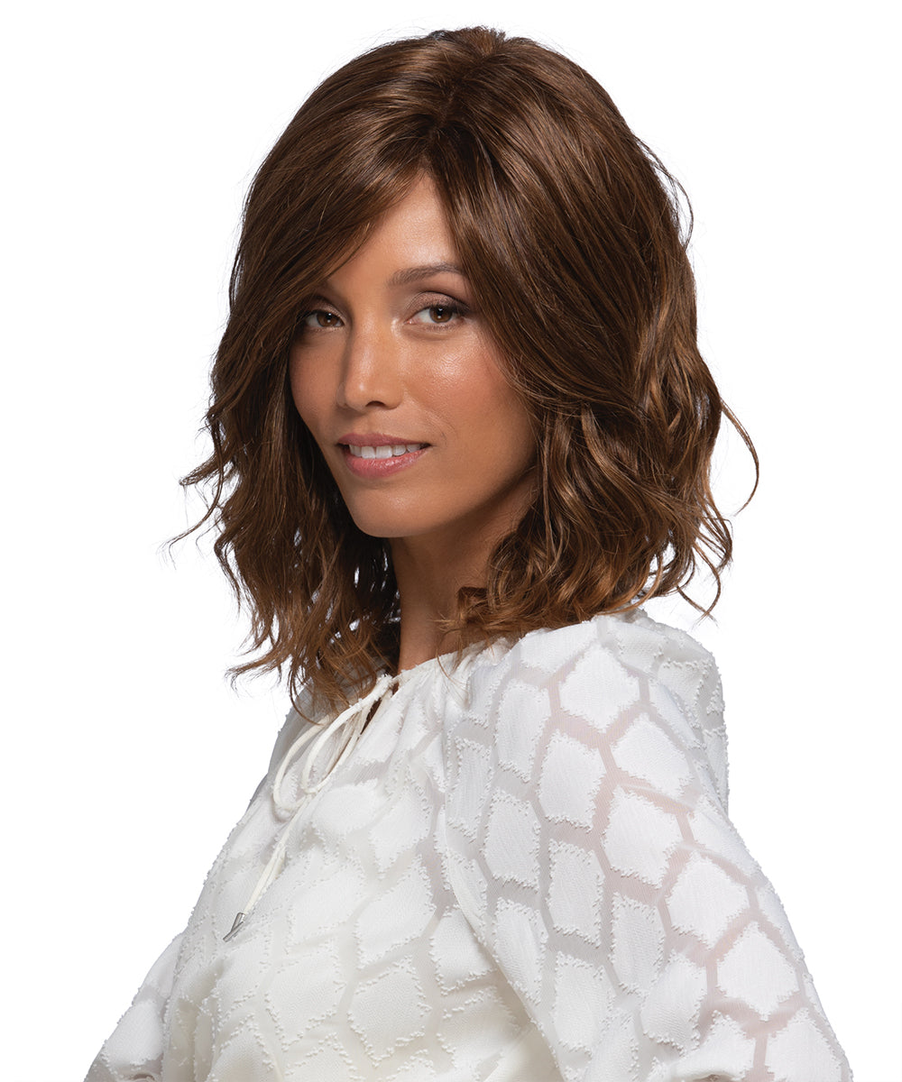 Front Lace Line Synthetic Wig Petite Berlin by Estetica Designs shown in RTH6/28