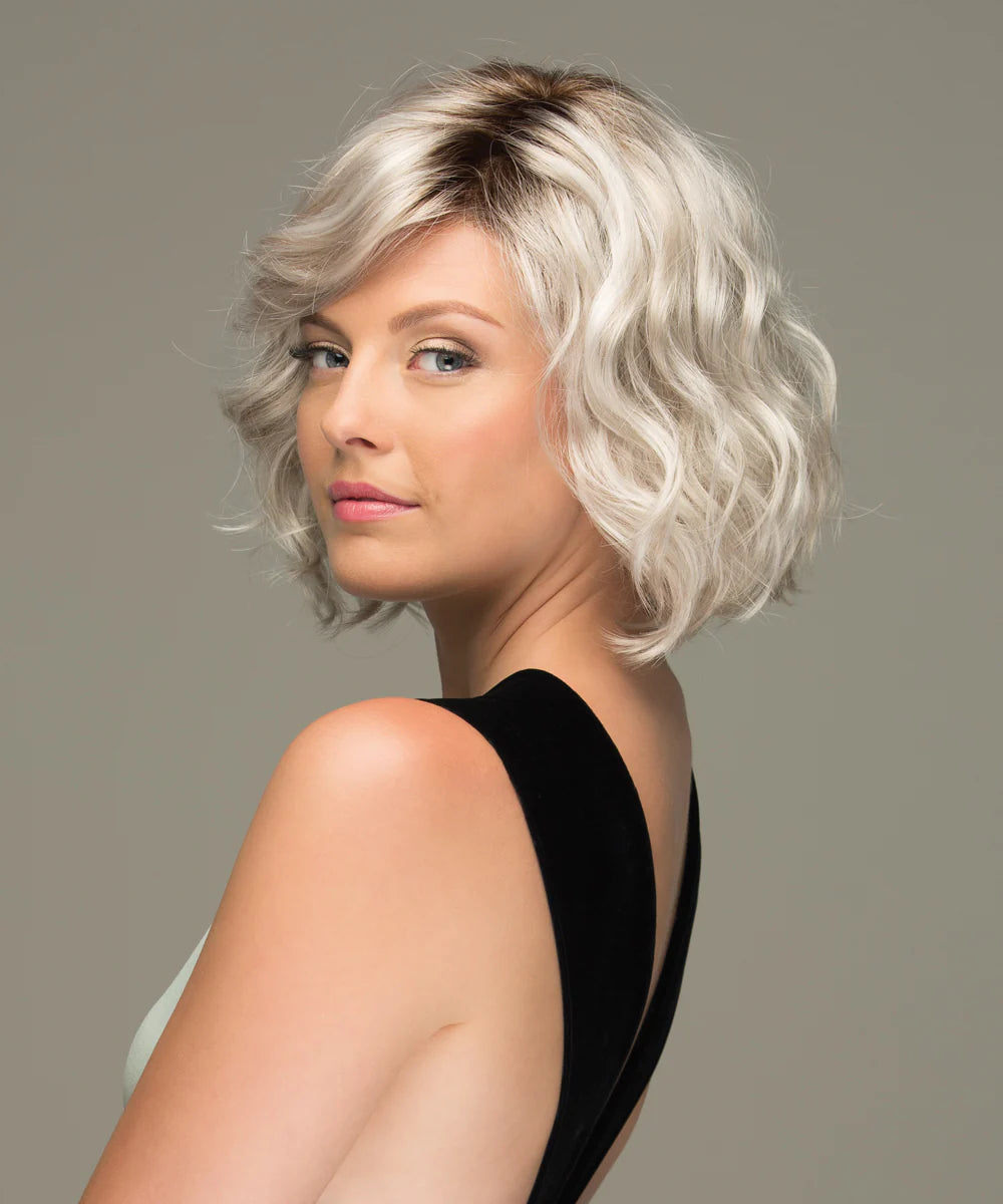 Front Lace Line with Lace Part Synthetic Wig Violet by Estetica Designs shown in SILVERSUNRT8