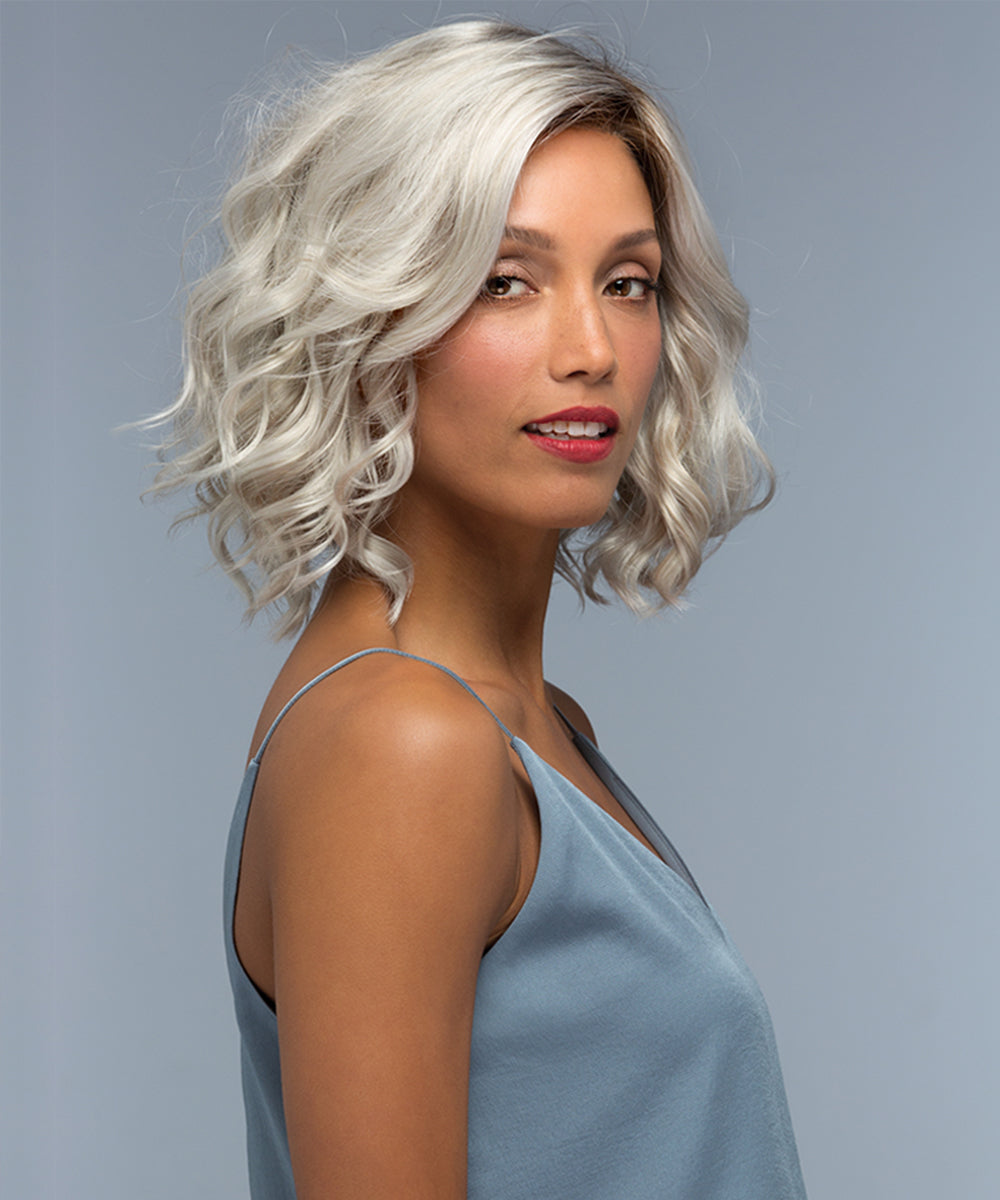 Front Lace Line Synthetic Wig Wynter  by Estetica Designs shown in SILVERSUNRT8