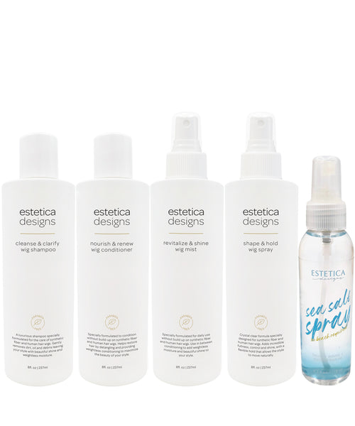 Estetica Hair Care Kit (5-Piece) for Synthetic & Human Hair