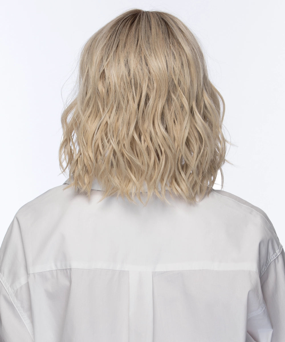Heat Resistant Synthetic Wig Somers by Estetica Designs shown in Sunlit Blonde