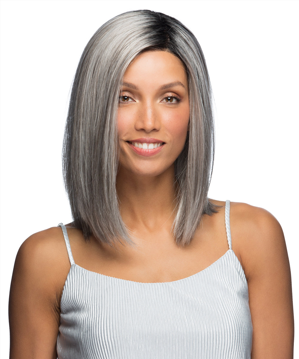 Monofilament with Lace Front Synthetic Wig Sutton by Estetica Designs shown in CHROMERT1B