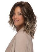 Front Lace Line Synthetic Wig Avalon by Estetica Designs shown in Iced Mocha