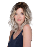 Front Lace Line Synthetic Wig Avalon by Estetica Designs shown in Vanilla Macchiato