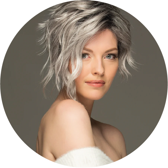 Front Lace Line Synthetic Wig Ryan by Estetica Designs shown in CHROMERT1B