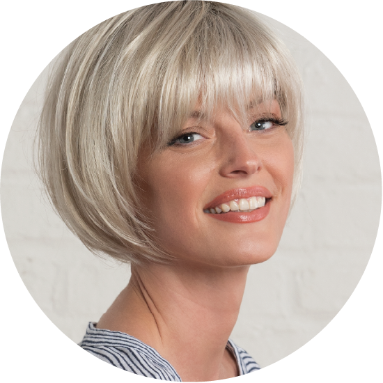 Short Bob Pure Stretch Cap Synthetic Wig Ellen by Estetica Designs shown in Sunlit Blonde