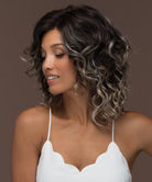 Front Lace Line Synthetic Wig Finn by Estetica Designs shown in Americano