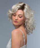 Front Lace Line Synthetic Wig Finn by Estetica Designs shown in Silversun Rooted