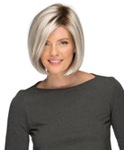 Front Lace Line Synthetic Wig Jamison by Estetica Designs shown in Silversun Rooted