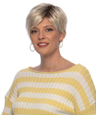 Front Lace Line with Lace Part Synthetic Wig Deena by Estetica Designs shown in SPF Blonde