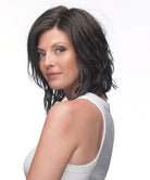 Front Lace Line Synthetic Wig Mellow by Estetica Designs shown in Chocolate Smoke