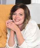Front Lace Line Synthetic Wig Mellow by Estetica Designs shown in Toffee Latte