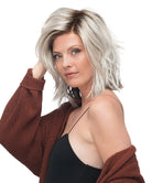 Front Lace Line Synthetic Wig Mellow by Estetica Designs shown in Icy Shadow