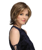 Front Lace Line with Lace Part Synthetic Wig Monika by Estetica Designs shown in R8/26H 