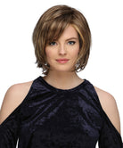 Front Lace Line with Lace Part Synthetic Wig Monika by Estetica Designs shown in R8/26H 