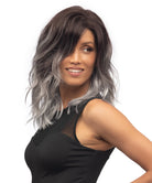 Front Lace Line with Lace Part Synthetic Wig Ocean by Estetica Designs shown in Graydient Storm