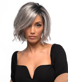 Front Lace Line with Lace Part Synthetic Wig Sage by Estetica Designs shown in CHROMERT1B