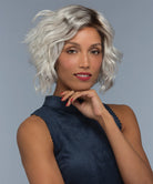 Front Lace Line Synthetic Wig Wynter by Estetica Designs shown in SILVERSUNRT8